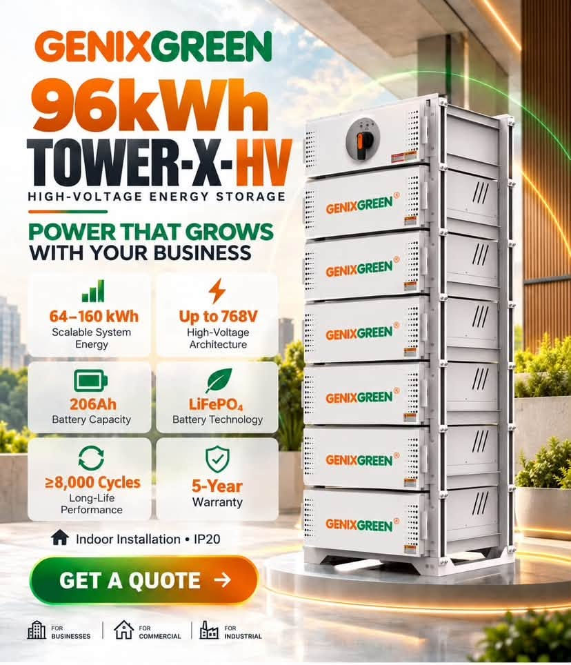 جينيكس جرين • TOWER-X-HV • ليثيوم فوسفات