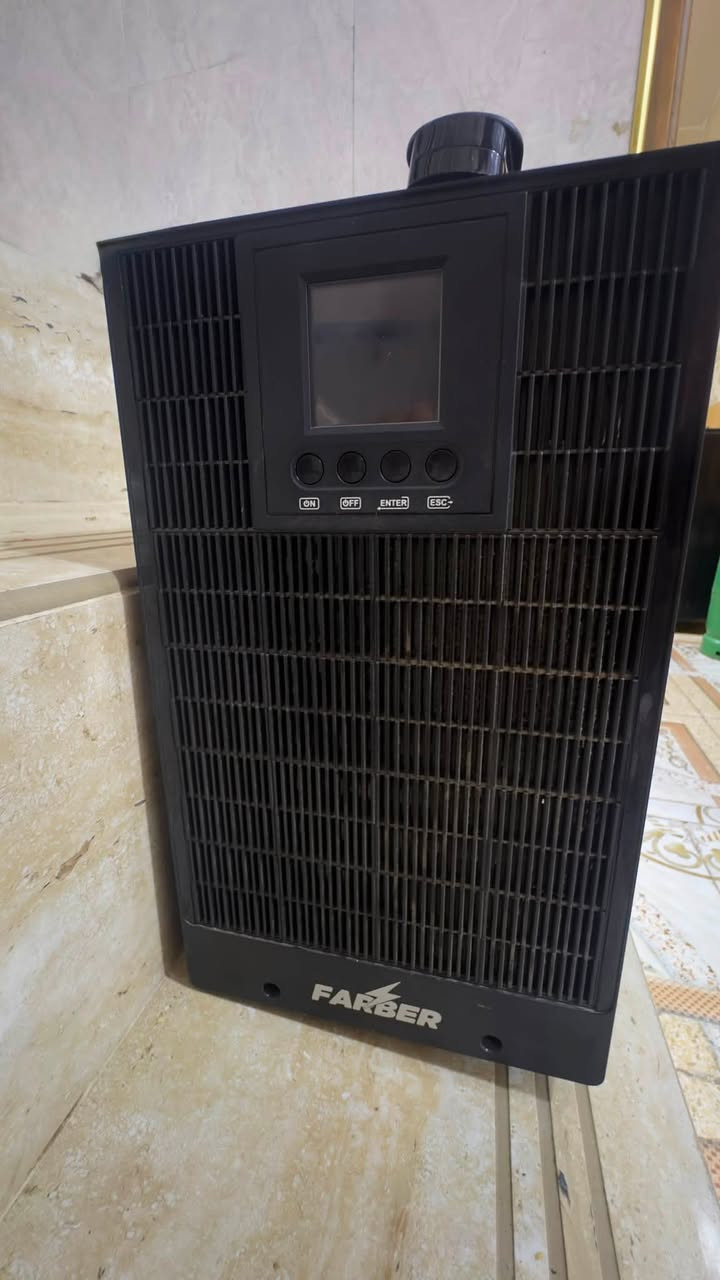 السلام عليكم 
UPS FAKSER 3KVA / 2700W للبيع
حالة ممتازة وشغال بصورة طبيعية واستخدام اقل الشهر.
🔹 الموديل: FA-UPS-C72V-3KVA-1PH
🔹 القدرة: 2700W
🔹 السعة: 3KVA
🔹 Input: 220–240V
🔹 Output: 220–240V

السعر: [520]وبي مجال
مكاني الأنبار -الرمادي-يوجد توصيل 🚚 .

للتواصل عبر الواتساب
***********

او الاتصال عبر الرقم

***********
