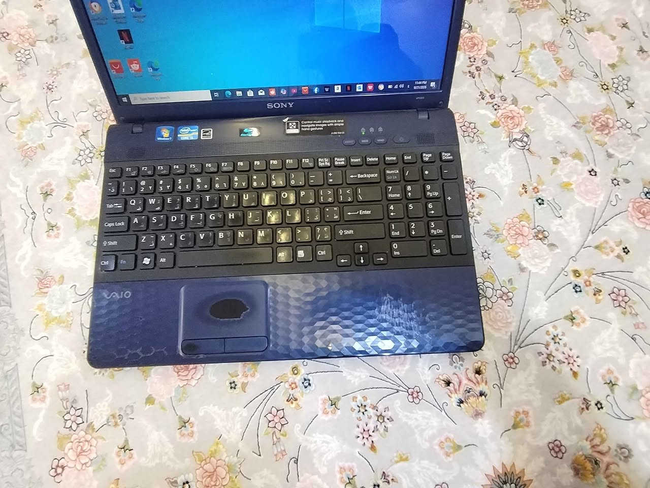 💻 Sony VAIO VPCEH27FX
CPU: Intel Core i5-2430M
نەوە: نسل 2 ـی Core i5
خێرایی: 2.40GHz، تا 3.00GHz بە Turbo Boost
RAM: 8GB DDR3
کارت گرافیک: Intel HD Graphics 3000
شاشە: 15.5 اینچ، 1366×768
سیستەم: Windows 10 Enterprise 64-bit
DirectX: 12
Wi-Fi: هەیە
DVD Drive: هەیە
مارک: Sony VAIO
سعر 110 الف كالار, السليمانية

نص مكتوب في الصور:
- SONY VAIO Your Laptop for Everyday Sony VAIO VPCEH27FX لابتاپیکی باوم ریتکراو بو کار و خویندن و به کارهینانی روژانه CPU Intel Core i5-2430M (2.40GHz تا 3.00GHz Turbo Boost) نه وه Core i5 - نسل 2 RAM 8GB DDR3 هارد دیسک (قه باره ی نادیاره) (ده توانم به ویتنه وشیفه ی وینه ی This PC یی يه به لیم) کارت گرافیک Intel HD Graphics 3000 شاشه 15.5 inch (1366 x 768) سیستم Windows 10 Enterprise 64-bit DirectX 12 وای فای هه یه DVD Drive هه یه مارک Sony VAIO یه که م ده ست به خورایی باش لیده ی کیبورد ده ره وه ی لابتوپ جانی لابتوپ Windows 10 64-bit (intel) Core i5 2nd Gen RAM 8GB DDR3 15.5" 1366x768 Wi-Fi DVD
- DirectX Diagnostic Tool
- System Display Sound Input
- This tool reports detailed information about the DirectX components and drivers installed on your system.
- If you know what area is causing the problem, click the appropriate tab above. Otherwise, you can use the "Next Page" button below to visit each page in sequence.
- System Information
- Current Date/Time: Monday, September 21, 2026, 11:46:11 PM
- Computer Name: DESKTOP-60S0ESL
- Operating System: Windows 10 Enterprise 64-bit (10.0, Build 18363)
- Language: English (Regional Setting: English)
- System Manufacturer: Sony Corporation
- System Model: VPCEH27FX
- BIOS: InsydeH2O Version 03.60.51R0180Z9
- Processor: Intel(R) Core(TM) i5-2430M CPU @ 2.40GHz (4 CPUs), ~2.4GHz
- Memory: 8193MB RAM
- Page file: 3552MB used, 6507MB available
- DirectX Version: DirectX 12
- Check for WHQL digital signatures
- DxDiag 10.00.18362.0387 64-bit Unicode Copyright © Microsoft. All rights reserved.
- Help
- Next Page
- Save All Information
- Exit