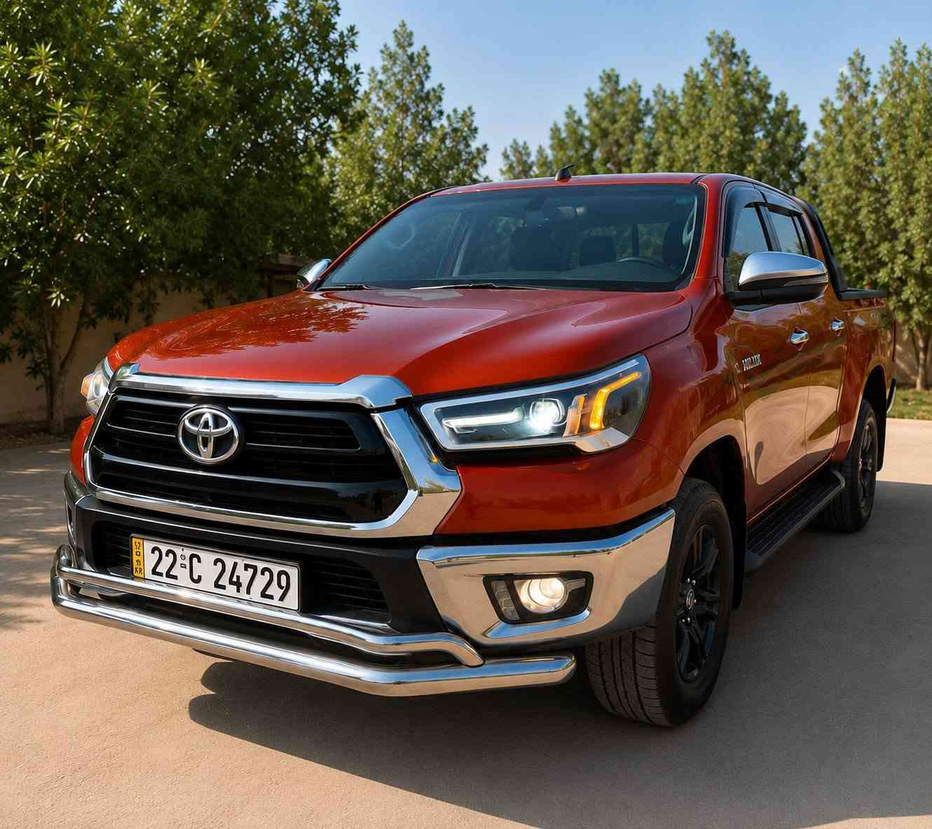 🚨🔥 للبيع تويوتا هايلوكس Hilux SRS 🔥🚨
🛻 تويوتا هايلوكس غمارتين – SRS
🔸 الموديل: 2021
🔸 المحرك: 4 سلندر
🔸 الممشى: 130 ألف تقريباً
🔸 اللون: مشمشي مميز 🍑
🔸 السيارة مكفولة ✅
🔸 جنوط سوداء
🔸 إنارة أمامية LED
🔸 مرايات جانبية كروم
🔸 حوض خلفي مرتب ونظيف
🔸 السيارة نظيفة ومرتبة جداً ✨
🔸 شكل ومظهر رياضي وحلو

📸 السيارة مثل ما مبين بالصور

💰 السعر: ______
📍 الموقع: بابل الاسكندريه 

📞 للاستفسار والجادين فقط:
***********

🔴 الفحص على المشتري، والسيارة حاضرة للفحص.
🤝 للجادين فقط، والله يبارك للجميع
