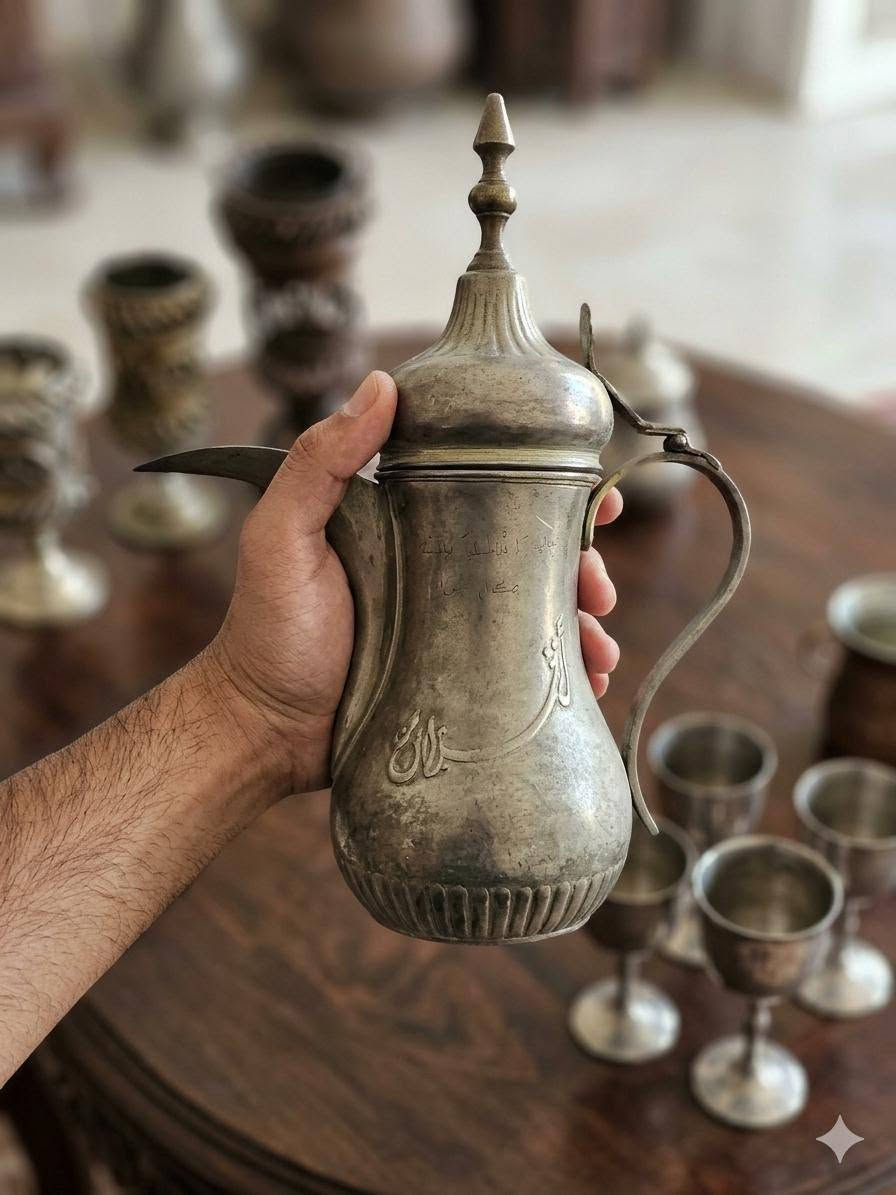 تحفياات وانتيكات شناشيل 
لجميع النحاس والفضيات 
فازات ديكورية فخمة  تصميم مميز جداً مع زخارف نباتية يدوية وتفاصيل مميزة 
للتفاصيل اكثر  مراسلة الصفحة او عن طريق الرقم ***********

نص مكتوب في الصور:
- AUTHENTIC ORIGINAL MK APPARATUS - A LEGACY OF RELIABILITY
- PERFECTLY PRESERVED AND READY FOR WORK
- Persian Samovar - Circa 1950
- Diptych