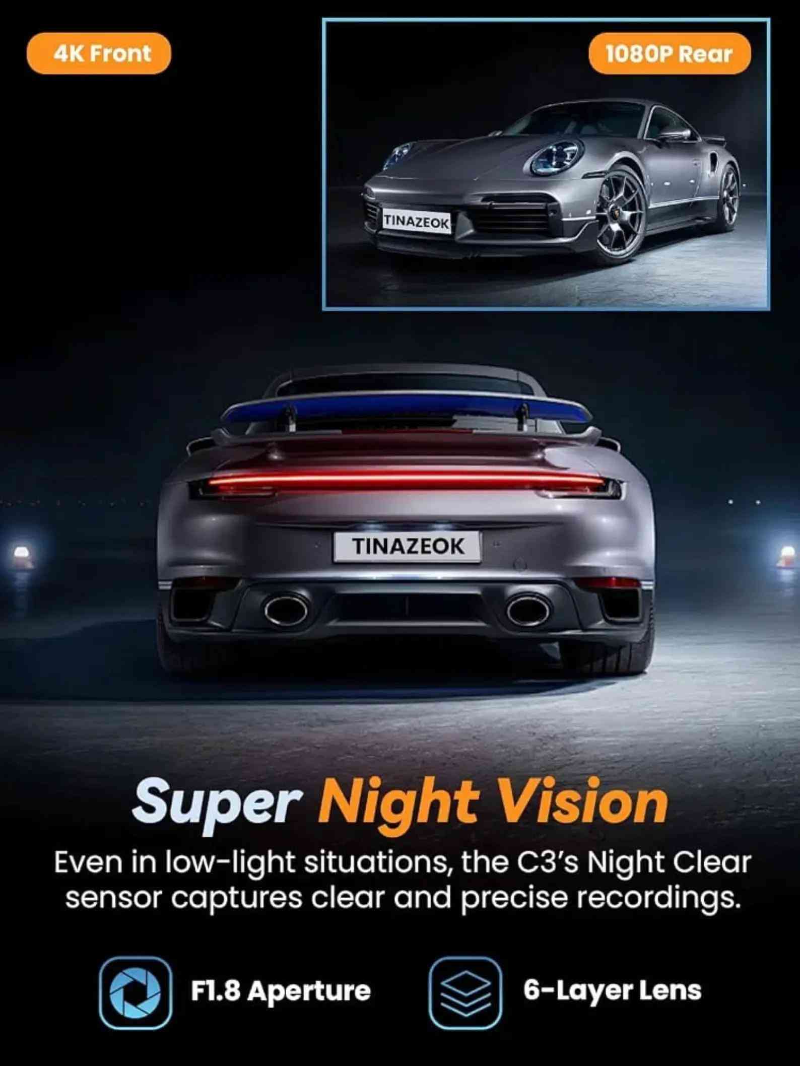 #creatorsearchinsights #لايكات11مليونومشاهده11مليون  كاميرا C3 داش كام للسيارة، أمامية وخلفية، بدقة 4K+1080P، تدعم شبكة Wi-Fi 5G مع تحكم عبر تطبيق، تدعم بطاقة ذاكرة SD بسعة 64 جيجابايت، رؤية ليلية، زاوية رؤية واسعة 170 درجة، نطاق ديناميكي واسع (WDR)، مراقبة ركن السيارة على مدار 24 ساعة، مستشعر تسارع (G-sensor)، سهلة التركيب السعر 75 للحجز يرجى مراسلة الصفحة او واتساب على الرقم *********** #creatorsearchinsights #فيديوهاتجديدهتيكتوك #بغدادبغداد 
