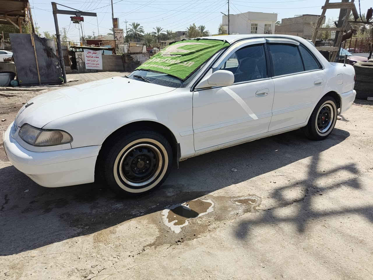 يا الله سلام وعليكم شباب سوناتة البيع موديل 96 سيارة نضيفة تبريد ثلج❄ تخم تاير جديد صدر جديد مكاني بعقوبة تقاطع لسادة سعر 46 ورقة وبيهة مجال وشراي ابي خير ودلل وهاذ رقم ***********

