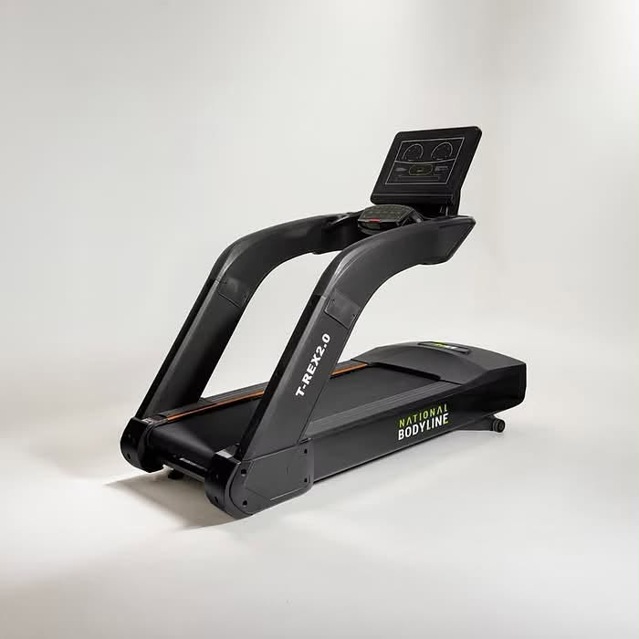 🏃‍♂️ National Bodyline T-REX 2.0
جهاز سير كهربائي احترافي (Commercial Treadmill)

المواصفات:

* محرك AC بقوة 8 HP (4 HP تشغيل مستمر).
* سرعة من 1 إلى 20 كم/ساعة.
* ميلان كهربائي أوتوماتيكي 20 مستوى.
* مساحة الجري 59 × 162 سم.
* يتحمل وزن حتى 200 كغم.
* شاشة LED تعرض:
    * الوقت
    * السرعة
    * المسافة
    * السعرات الحرارية
    * النبض
* نظام امتصاص صدمات لحماية الركبتين والمفاصل.
* هيكل تجاري قوي للاستخدام المكثف.
* مناسب للنوادي الرياضية، الفنادق، ومراكز اللياقة
المكان : الديوانية 
للتواصل خاص او على الرقم 
***********
