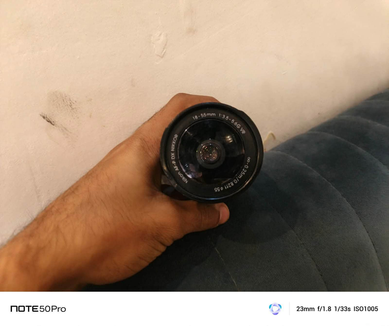 عدسه نيكون 18/55 للبيع  السعر خاص
@إشارة

نص مكتوب في الصور:
- NOTE 50 Pro 23mm f/1.8 1/33s ISO1005