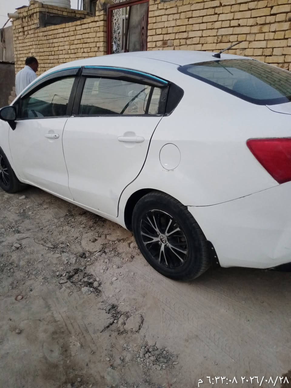 السلام عليكم 
كيا ريو 2012خليجية محرك 1600 محرك وكير توني شادهن حاوية بلكارتون سيارة حدادية جديدة رقم بصرة بيها صبغ حزام السعر 60 الهاتف ***********
