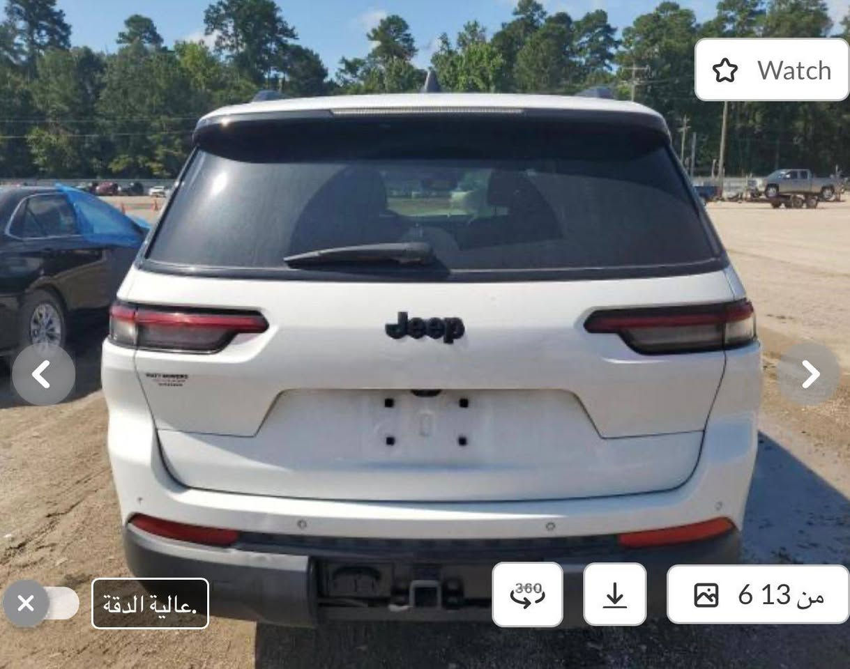 🔥 للبيع | Jeep Grand Cherokee 2024 أمريكي 🔥
🚙 جراند شيروكي 2024 – 7 راكب

• مواصفات Altitude

• وارد أمريكي 🇺🇸

• الممشى: 45,000 كم

• السيارة نظيفة وجاهزة للاستخدام

• تبديل قطعتين: بنيد + جاملغ

• السياره داخلة ذوي الشهداء 2027 تصير حرة صور الحادث على الخاص 

💰 السعر: 30,000$

💵 قابل للتفاوض بحدود المعقول ويا المشتري الجاد

📍 بغداد-الدورة ورقم السيارة بغداد

📞 للتواصل والاستفسار:  ***********

#جراند_شيروكي #جيب #GrandCherokee #Jeep #2024 #سيارات_امريكي #سيارات_بغداد #سيارات_للبيع
