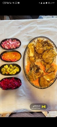 سمج مع التمن والمقبلات الكيلو ب 8 سمج تكلا عالتمن والمقبلات  ب 15 اجنح...