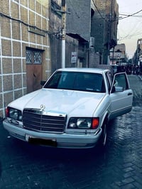 سياره جامبوا رئاسي باب قصير   300se  موديل 87  رقم بغداد باسمي  تحويل ...