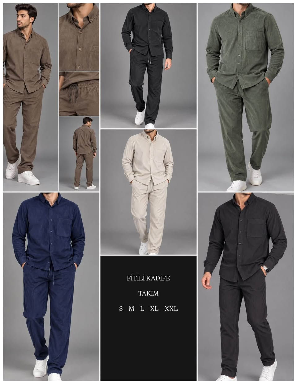 طقم • مخمل • مقاسات S-XXL