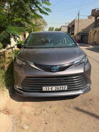 تيوتا سينا موديل 2022 رقم بغداد ماشيه 116 Km   حساسات امامي خلفي مستشع...