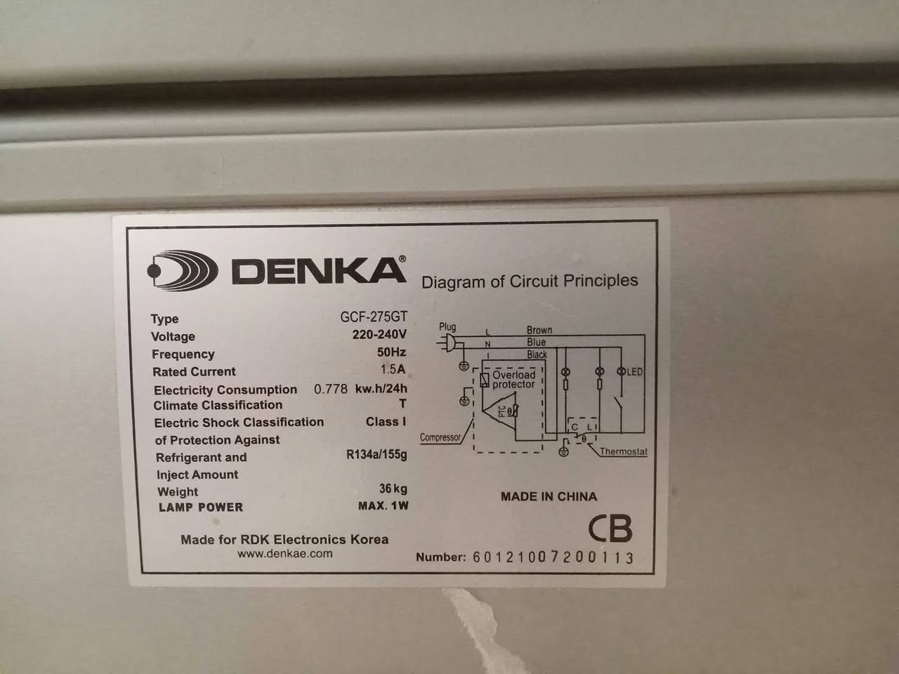 مجمدة 8 قدم Denka دنكا
نظيفة جدا سعر 200 ألف
بغداد حي الإعلام 
***********  واتساب
