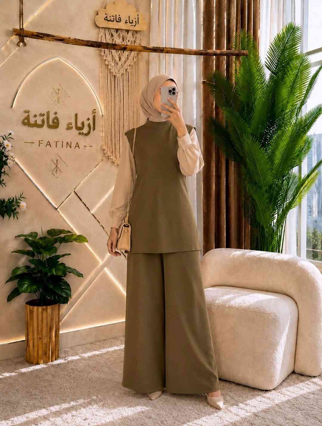 ازياء فاتنة 
اختيار الفاتنات 
مكمل الحجاب من ماركة فاتنة 
قطعتين رح تعيد ترتيب ڪُـل ملابسنا 
الكيلوت الكوري اللطيف مع الڪـت الهاينك 
• طول الكيلوت 105 سم 
• ⁠والهاينك هدية 🎁 مع الكيلوت المهم اثنينهم نفس اللون 
• طول الهاينك 85 سم 
• االــخـــــــاامــة معتمة صيفية محتشمة 

الالوان (: 
الابيض 
الماروني
الخاكي 
البني 
الرصاصي
النيلي 
الاسود 
يعني 7 الوان اساسية 
___________________________ 
🖊️ االــخـــــــاامــة (: 
كريب الروزالين ) :- هو احد انواع الاقمشة الممتازة الي ماسكة نفسها وماتلزك ؏ــلى الجسم ولا يخيل وميحتاج الى كوي بس شي بسيط

___________________________ 
القياسات عادية وخاصة 

القياس العادي ):- 
🌱قياس 1/2:- 
تلبس وزن من 70 الى 85 كــــيـلـو ⚖️ 
يعني يلبس قياس. 42 .  44 .  46 . 

القياس الخاص ):- 
🌱قياس 3/4:- 
تلبس وزن من 90 الى 120 كــــيـلـو ⚖️ 
يعني يلبس قياس. 48.  50.  52.  54 
___________________________ 
سـ✿ـــعـــر  الكيلوت بـــ 50 الفــــﮯ 
________________________________ 
مع الهاينك  هدية 🎁 

للحجز والاستفسار المراسلة ؏ــلى الواتساب :- *********** 
او ؏ الرقم الثاني *********** 
او ؏ فــــاتــنــة 2 ← fashion_fatina2
#ازياء_فاتنة
