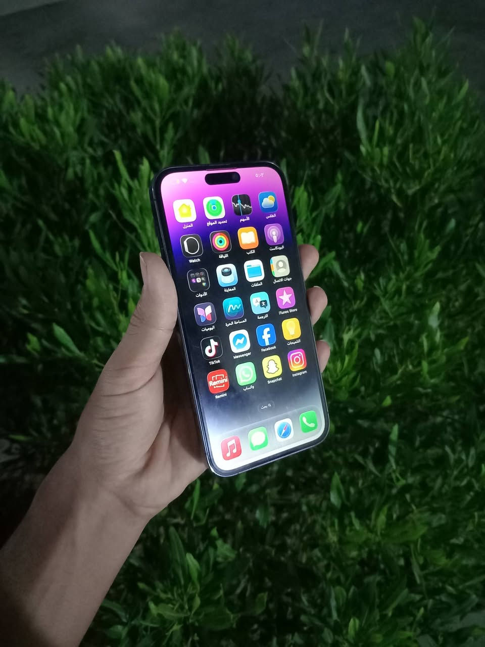 السلام عليكم للبيع
آيفون 14 pro Max

ذاكرته 256     بطاريه 80 
نموذج M .    دبل سيمكرت

مبدل بي شاشه وسط والباقي كله بلادي
السعر 650 وبي مجال
مكاني بيجي / ***********
