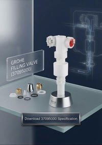 صمام تعبئة كروهي GROHE – 37095000 صمام تعبئة عالي الجودة من GROHE، مصم...