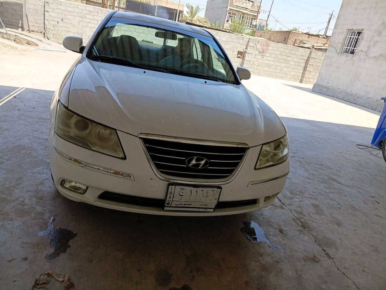 السلام عليكم سونتا للبيع موديل ٢٠٠٩كوري مكينه ٢٤٠٠دوش كير جديد لون ابيض رقم بغداد مشروع وطني بيه صبغ اقل الاحزام اني ابيع احزام السعر ١٠٠ وبيها مجال حك الجيه  المكان ديالى بعقوبه رقم الهاتف ***********
