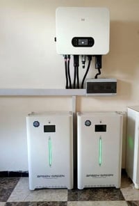 ألواح LONGI 620W • انفرتر Goodwe 12kW • بطاريات BASEN 15.6kWh