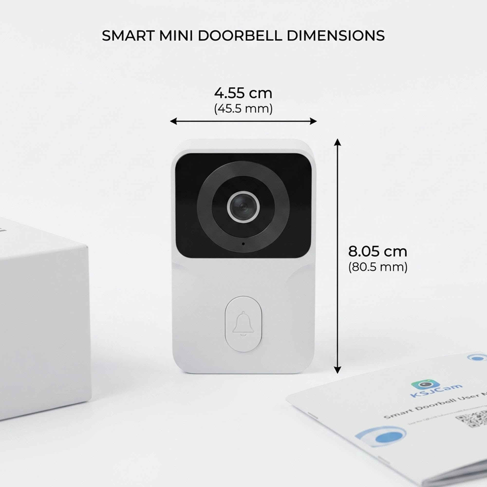 جرس الباب الذكي اللاسلكي المصغر (Mini Doorbell) المزود بكاميرا مدمجة.يأتي هذا الجهاز في علبة بيضاء تحتوي على قطعتين أساسيتين:القطعة الخارجية (الجرس): تحتوي على كاميرا مدمجة لالتقاط صور وفيديوهات للزوار، بالإضافة إلى زر الجرس.القطعة الداخلية (المستقبل/المكبر): يتم وضعها داخل المنزل لإصدار صوت التنبيه عند ضغط أحد الزوار على الزر الخارجي.أبرز مواصفات ومميزات الجهاز:الاتصال بالواي فاي (WiFi): يتيح لك ربط الجرس بتطبيق خاص على الهاتف المحمول لتلقي إشعارات فورية ورؤية من يقف خلف الباب من أي مكان.كاميرا ذكية وتواصل صوتي: تدعم الكاميرا خاصية الرؤية الليلية والتحدث المتبادل (سماع والتحدث مع الزائر عبر الهاتف).سهولة التركيب: يعمل بشكل لاسلكي تماماً دون الحاجة لتمديدات معقدة.
للحجز والطلب الدخول على رابط الشركه // https://api.mabiaati.com/s/89743090
الحجز عبر الواتسائب ***********
