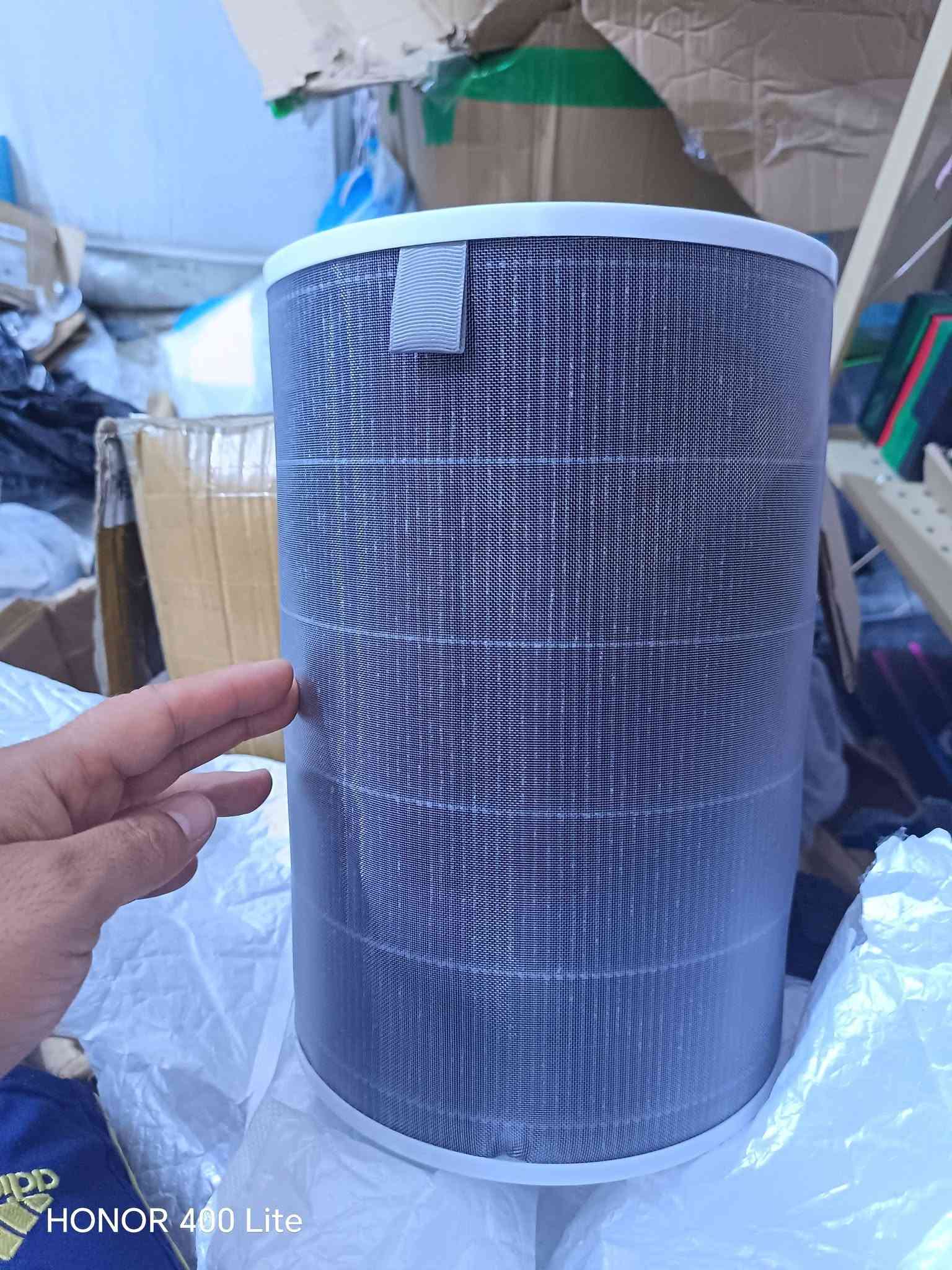 فلتر منقية هواء شاومي 5 الاف دينار

نص مكتوب في الصور:
- Air Purifier HEPA Filter Cartridge
- High quality
- activated carbon
- filter screen
- Antibacterial
- coating
- Primary
- AU STOCK
- HONOR 400 Lite