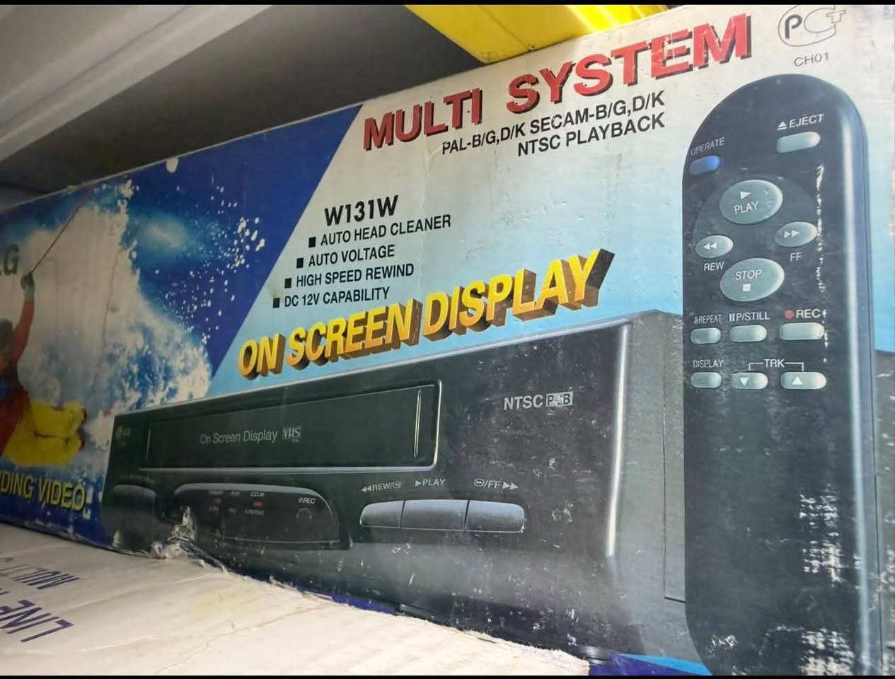 السلام عليكم
مسجل وعارض فيديو كاسيت LG – W131W

جديد بالكارتون وأغراضه ويا ، وما مستخدم.
يشغّل ويسجّل فيديو كاسيت VHS
مكاني بغداد نفق الشرطة 
***********
