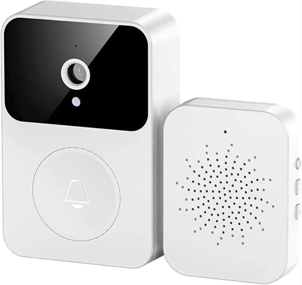 جرس باب ومزود ب كاميرا 🔥

جرس الباب الذكي اللاسلكي المصغر (Mini Doorbell) المزود بكاميرا مدمجة.يأتي هذا الجهاز في علبة بيضاء تحتوي على قطعتين أساسيتين:القطعة الخارجية (الجرس): تحتوي على كاميرا مدمجة لالتقاط صور وفيديوهات للزوار، بالإضافة إلى زر الجرس.القطعة الداخلية (المستقبل/المكبر): يتم وضعها داخل المنزل لإصدار صوت التنبيه عند ضغط أحد الزوار على الزر الخارجي.أبرز مواصفات ومميزات الجهاز:الاتصال بالواي فاي (WiFi): يتيح لك ربط الجرس بتطبيق خاص على الهاتف المحمول لتلقي إشعارات فورية ورؤية من يقف خلف الباب من أي مكان.كاميرا ذكية وتواصل صوتي: تدعم الكاميرا خاصية الرؤية الليلية والتحدث المتبادل (سماع والتحدث مع الزائر عبر الهاتف).سهولة التركيب: يعمل بشكل لاسلكي تماماً دون الحاجة لتمديدات معقدة.

نص مكتوب في الصور:
- 166°
- SMART MINI DOORBELL DIMENSIONS
- 4.55 cm
- (45.5 mm)
- 8.05 cm
- (80.5 mm)
- Product parameter 8.5cm/3.35in 5.3cm/2.06in 2.4cm/0.94in 2.5cm/2.37in 2.5cm/0.98in 4.2cm/1.65in Connection Way WiFi + Bluetooth Input Voltage DC5V 2A WiFi Type 2.4GHz 802.11b/g Viewing Angle 75° Lithium Battery 400mAH Receiving Distance 150m (In the open area)