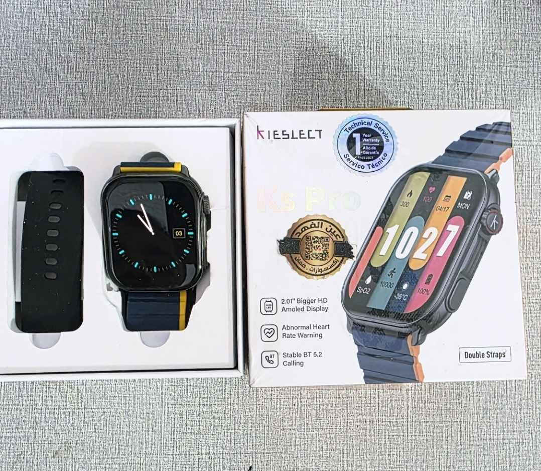 ساعه الكترونيه ماركه اسمها كيسليكت كي إس برو (Kieslect Ks Pro)  استخدام اقل السبوع كل النشاطات بيها لاتصال من خلال الهاتف رياضه نبضات القلب المكان ميسان السعر 85 وبيها مجال عمارة, ميسان
