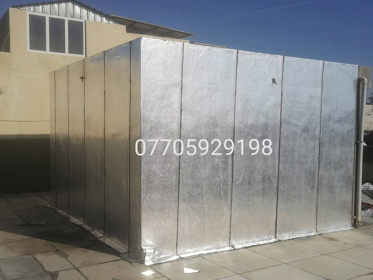 ايزوكام شوانه
لتغليف السطح والجدران عازل الحرارة ومانع رطوبه
سعر متر مواد والعمل  5000 و6000  مع وصل ضمان 10سنوات نشتغل جميع محافضات
للاستفسار***********واتساب

