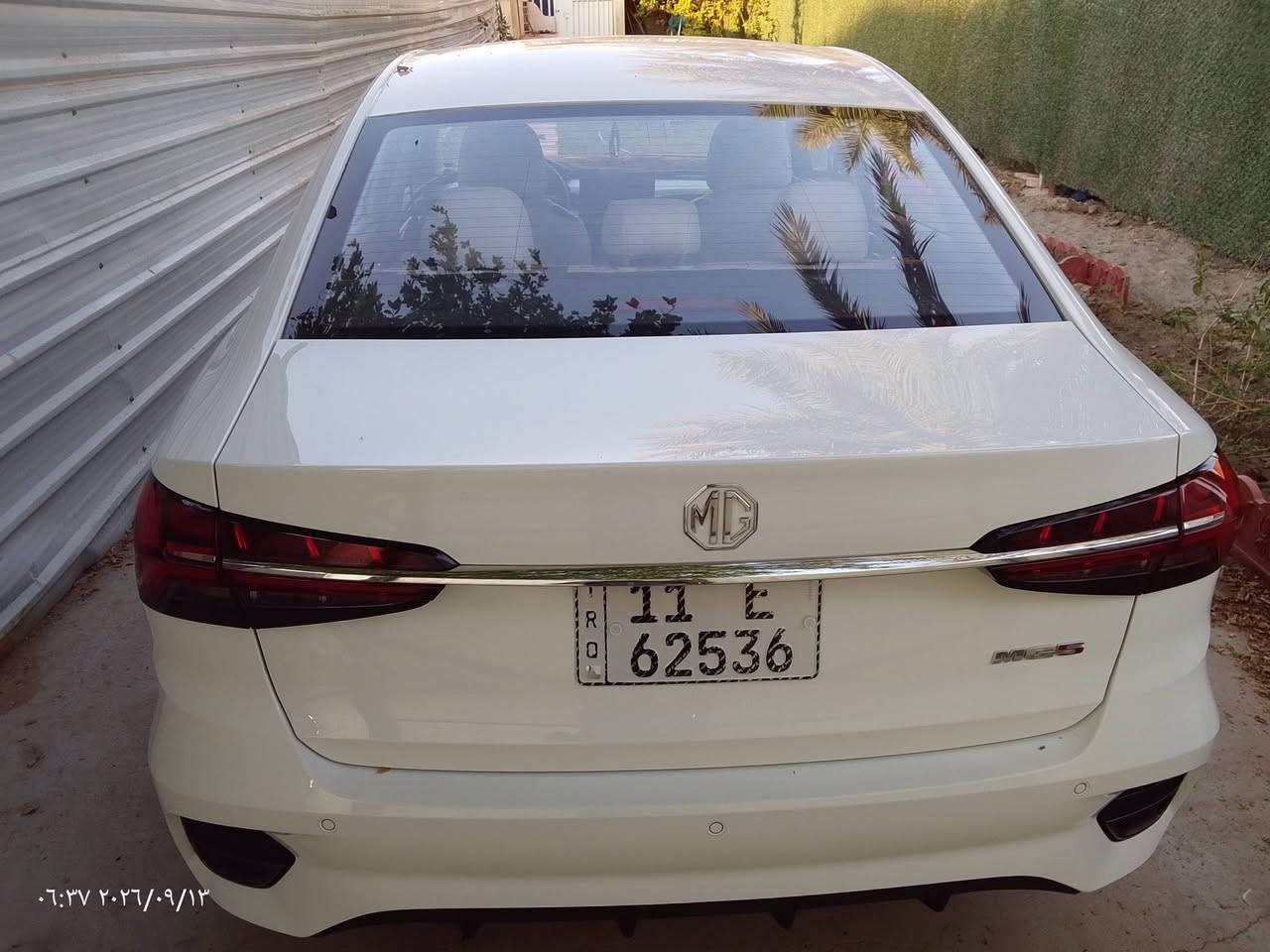 السلام عليكم.. MG5 plus 2026
السياره رقم بغداد ماشيه 5000الاف بعده بوضع زيرو مكفوله كفاله عامه فول مواصفات رايده 120 ورقه للاستفسار *********** يوجد واتساب

نص مكتوب في الصور:
- ٠٦:٣٦ ٢٠٢٦/٠٩/١٣
- ٠٦:٣٧ ٢٠٢٦/٠٩/١٣