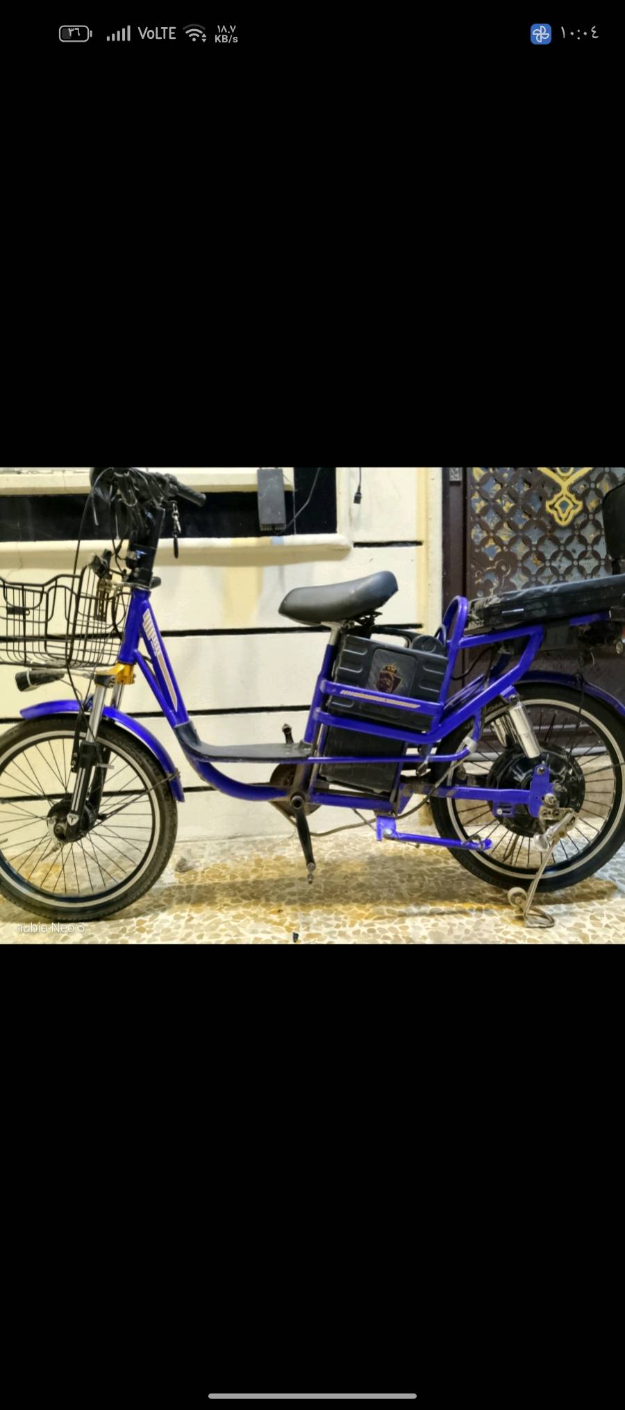 للبيع مستخدم 9 اشهر فقط 
بطارية نوع ليثيوم( ليثيوم أيون ) صينية من الشركة درجة اولى الي تقاوم سنوات طويلة 
تمشي مسافة 35 كيلو متر 
سرعة 50 حقيقي 
الحجم 22 
بيه نقص يدة وقمجي مال بريك خلفي
موصل حي عدن 
