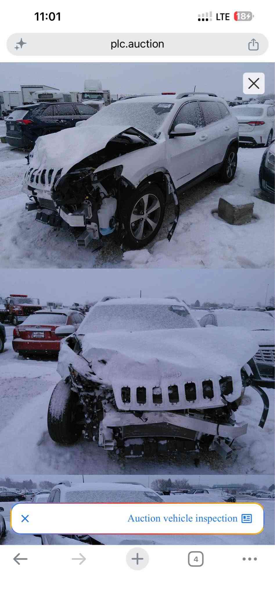 جيب بزون ٢٠٢٠ ( ٦ پستن )
شاشة كبير- شاشة گةورة
دةبل اكسل- دةبل اكسل
كوشنات هيتر- كوشن هيتر 
ستيرينك  هيتر- سوكان هيتر
تعديل سورعة - تةعديل سورعة
دةبل كير - دةبل كير 
محرك و كير بشرط- مةكينة و كير بة شكرت
كار پلةى- كار بلةى
اوتو هولد- راوةستانى زيرىة
اوتو بريك- بريك كاركبا
شغال
ويل بيلادى حجم كبير
سةيارة بدون مسرف و اقتصادية 
ملاحظة ( سيارة بيها جاملغ و بنيد بدون دواخل حتى شانصى شرط - ارباك سيرينك سيستم-شبر من باب بارد )
ماشى ١٢٥٠٠٠كم
 ١٢٣$ بيها مجال 
*********** أربيل, العراق

نص مكتوب في الصور:
- 11:01 LTE 18 plc.auction Auction vehicle inspection