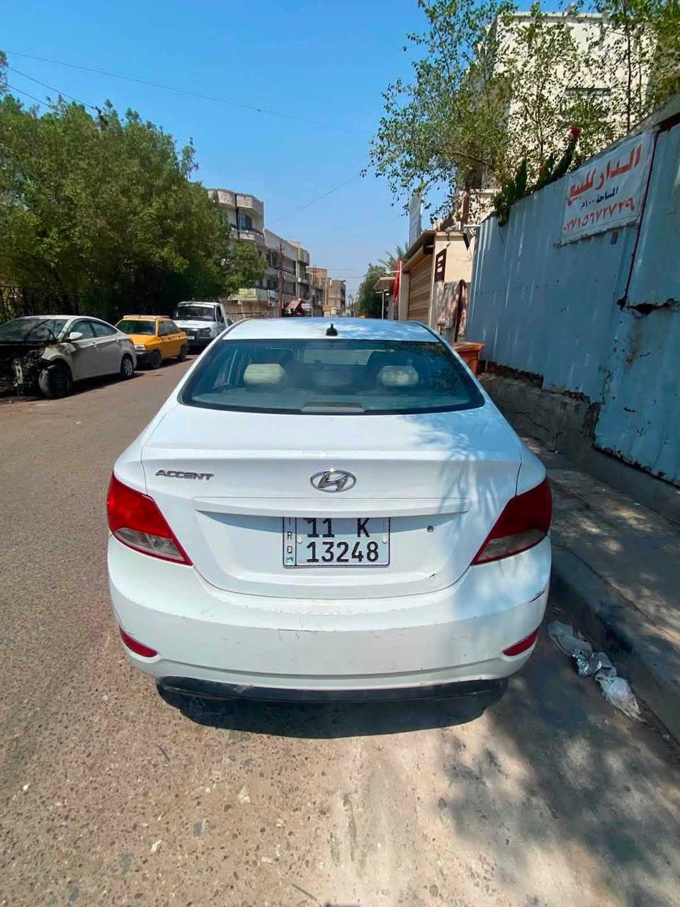 سلام عليكم
اكسنت موديل ١٦ سيارة جاهزه من كلشي 
مكينه وكير وتبريد جديده رقم بغداد 
نكليزي تحويل مباشر هزه جديده 
بيهه ٣قطع صبغ مكان السياره بغداد 
الكاضميه سعر ٦٥وبيهه مجال 
رقم ***********
