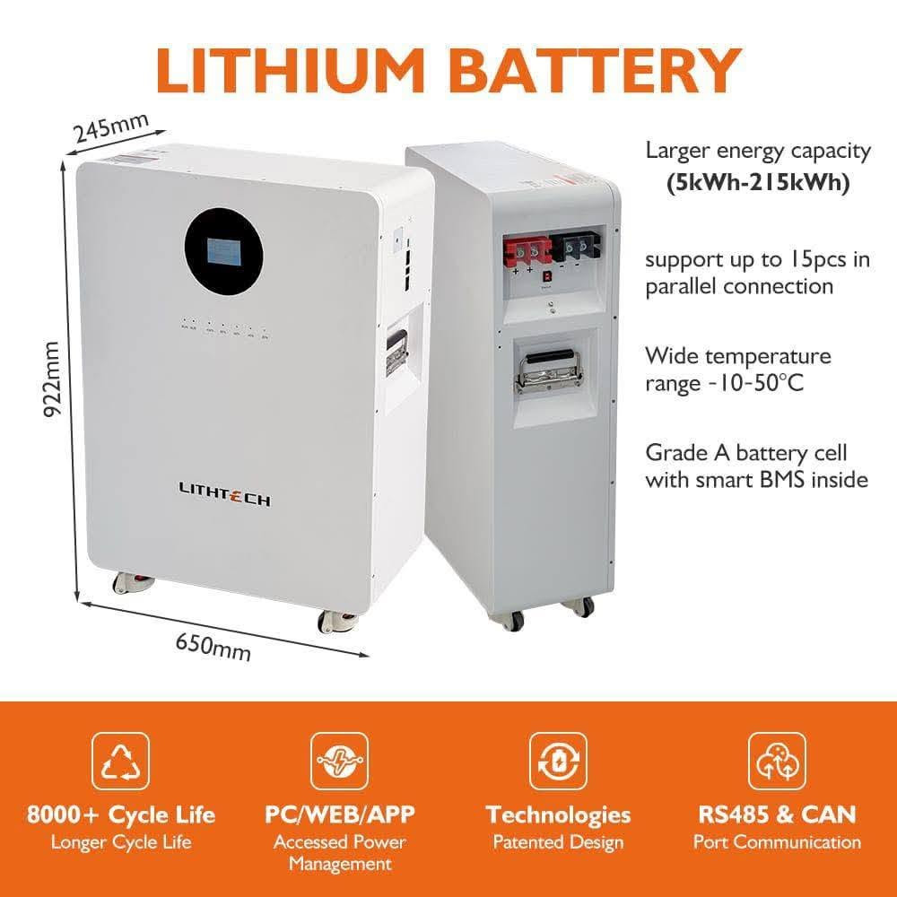 LITHTECH • بطاريات ليثيوم • ضمان ٥ سنوات