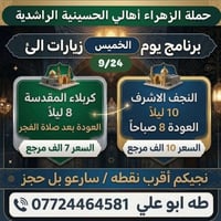 حملة الزهراء • كربلاء 8م • النجف 10م