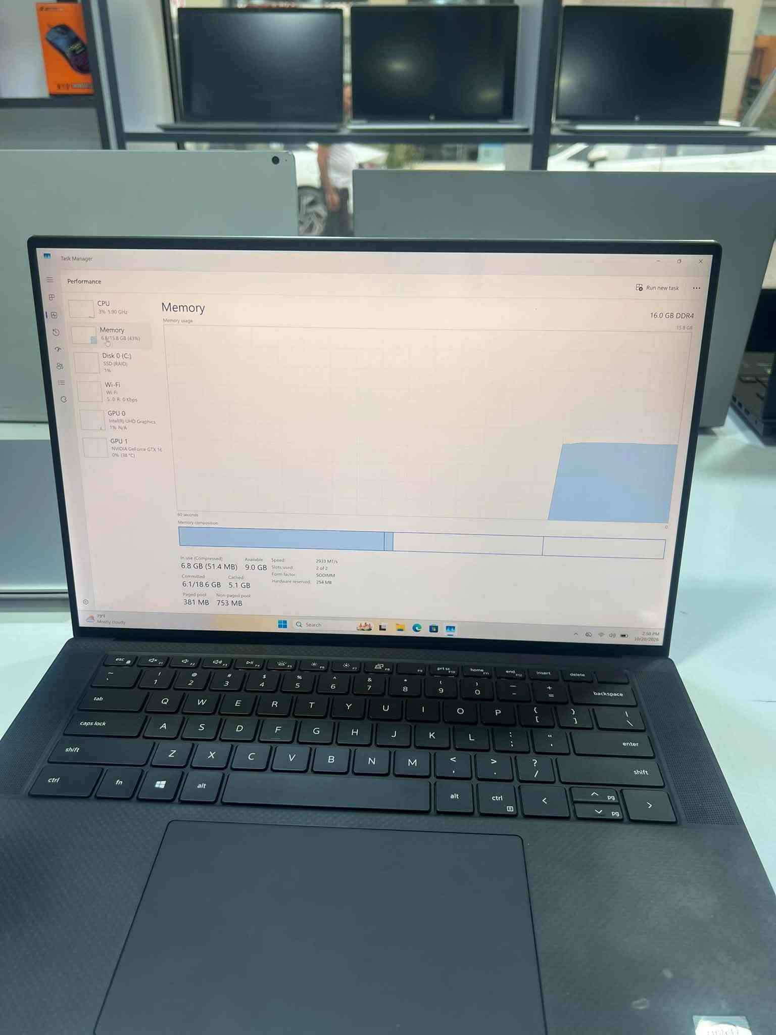 ديل XPS • i7-10750H • GTX 1650 Ti
