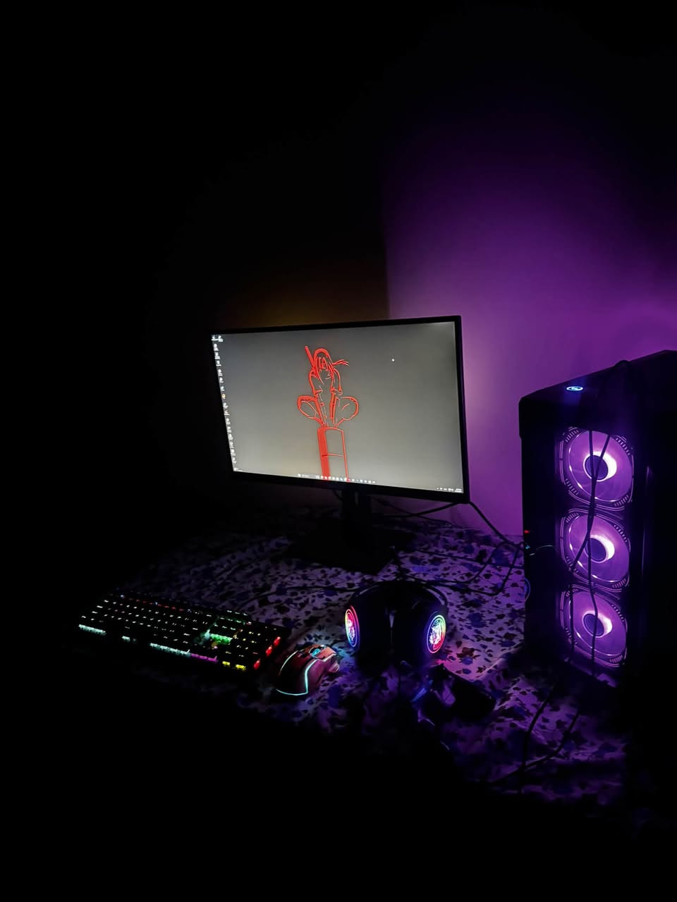 PC Gaming للبيع
المواصفات:

المعالج: Intel Core i5-10400
كرت الشاشة: RTX 3050
المذربورد: MSI PRO H510M
الرام: 16GB DDR4 3600MHz
التخزين: M.2 NVMe 512GB
هارد إضافي: HDD 500GB
الباور: 650W
التبريد: D600
النظام: Windows 11

ويّا الحاسبة:
⌨️ كيبورد
🖱️ ماوس
🎧 هيدست
🔊 سبيكر

الجهاز نظيف ومحافظ عليه
مناسب للألعاب والاستخدام اليومي والدراسة والتصميم
الموقع: بغداد

للاستفسار : ***********

نص مكتوب في الصور:
- 4c.lf