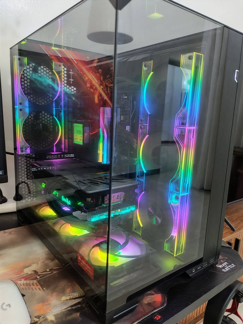 AMD Ryzen 7 7800x3d تجميعة للبيع
RAM 16×2 DDR5 T- FORCE RGB
Laxar ssd NM790 1TB
NVIDIA GeForce RTX3090 24GB
MOTHER BOARD: ASUS TUF GAMING B650-PLUS
 Power supply1000 w gold fsp

مبرد  thermal take
Case lian li  black
Ups 2 kv  ماكسما مبدل بطاريتة قبل شهرين 
شاشة asus tuf gaming 27 
240 hz

***********واتساب 
أو ع الصفحة
