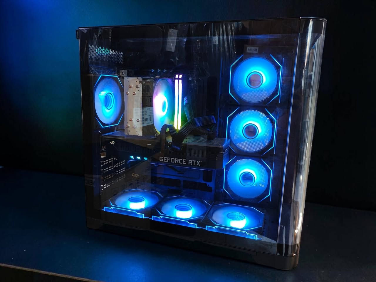 CPU: Core i5 14400f

Ram: 2x16 32GB ddr4 3200mhz Corsair

Hard: 512 ssd nvme

GPU: RTX 3080 12GB Palit Gaming pro

Bord: asrok b660m

PUS: Antec BP650 650w gold +80

Cooler: Air cooler 1 fan

Case: Midtower 7 fan ARGB Dual glass

بۆ قسەکردن لەگەڵ ئێمە نامە بۆ پەیج بنێرە نامە بۆ واتس ئاپ 
***********

لینکی تێلیگیرام 
https://t.me/cyrax_gaming0

نرخی 975$
