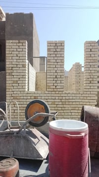 خلفة بناء شكل درجه اولة وزن + خيط وشاهول وعداله #تسليم هندسي عملي بغدا...