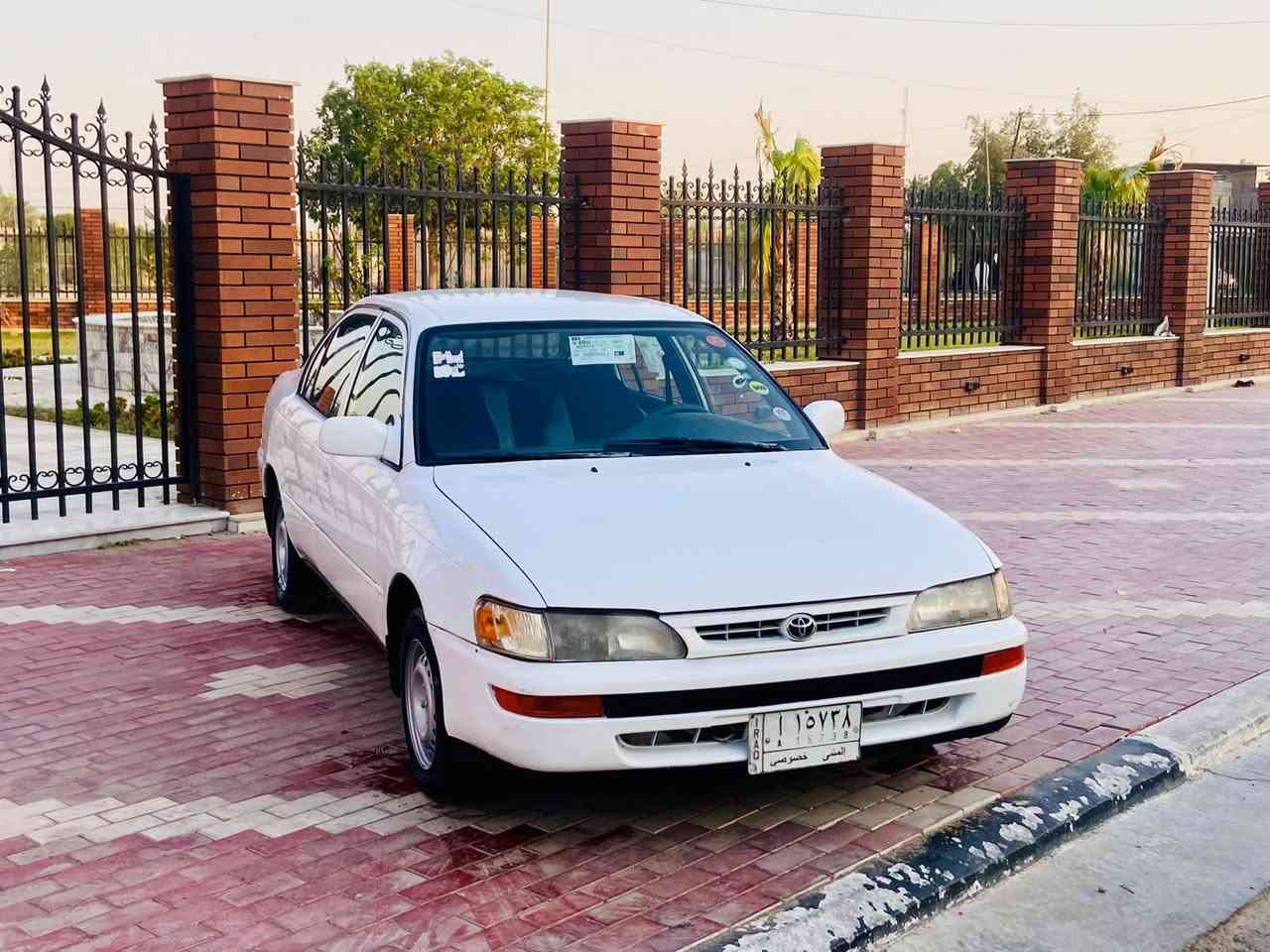 للبيــع تيـــــوتا كورلا. يسره بلاد
المـــوديــل 1994  سعره57 وقابل للتفاوض 
  . مداور ثاني يوم   مصبوغه جماليه بدون لا ضربه ولا شي مكفولـة مــن العيــب الشرعـي.               
كيــر ومكيــنة مكفـولات. 
 حدادية خلفيــة اماميــة جيد 
مكان سيارة كربلاء الاستفسار انتصل علا رقم ***********

