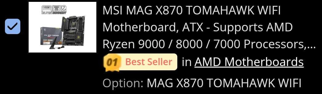 🔥 قطع تجميعة PC للبيع – جديدة وغير مستخدمة 🔥

القطع كلها جديدة من Newegg ومعها ضمان وفاتورة شراء ✅

🔹 AMD Ryzen 7 9800X3D

🔹 ARCTIC Liquid Freezer III Pro 360 A-RGB

🔹 MSI MAG A1000GLS PCIe 5 – 1000W

🔹 GIGABYTE GeForce RTX 5080 Gaming OC 16G / WINDFORCE

🔹MAG X870 WIFI MAHAWK
ملاحظة SSD و RAM بعده موصل وراح انشره منشور بوحده .  
بالاضافة الى شاشة  
ASUS OLED 2K 240 HZ
توصلني قريبا
📦 القطع جديدة وغير مستخدمة
🧾 الفاتورة والضمان موجود
📞 للاستفسار والتواصل: ***********
