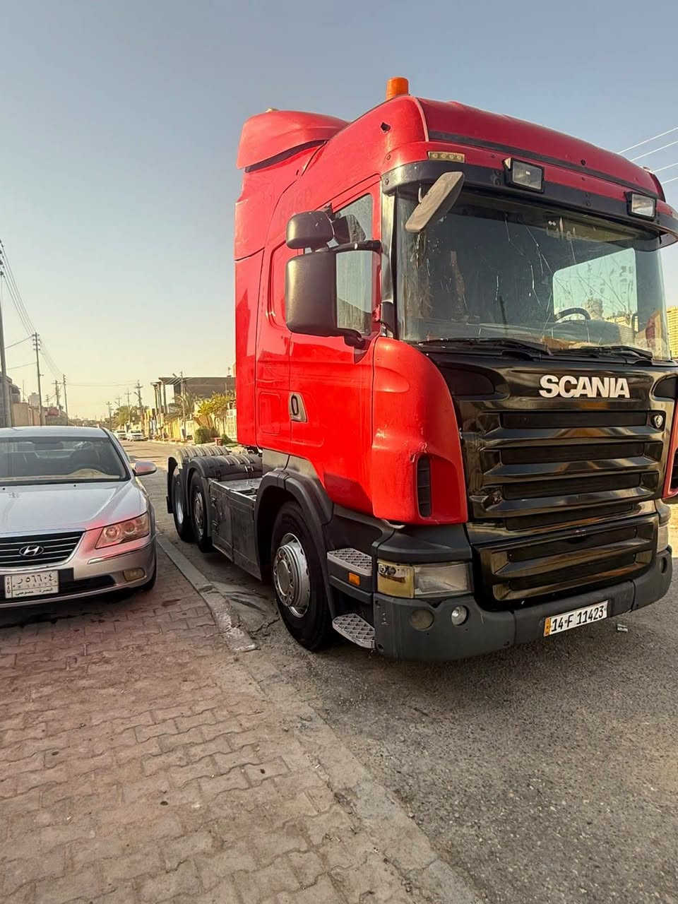 للبيع سكانيا سنكل بلادي مكينه انجكتر V8 حجم R500 تخم تاير كير عادي 3×3 جاهزه للعمل العنوان البصره  للاتصال ***********
