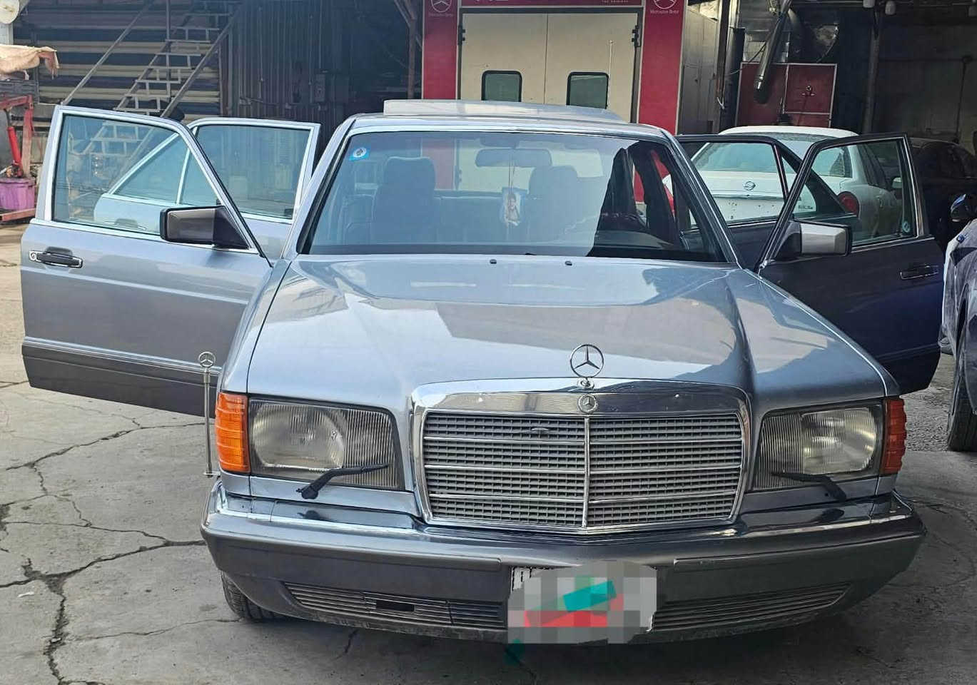 مرسيدس ١٩٨٧ • سلايت روف • رقم بغداد