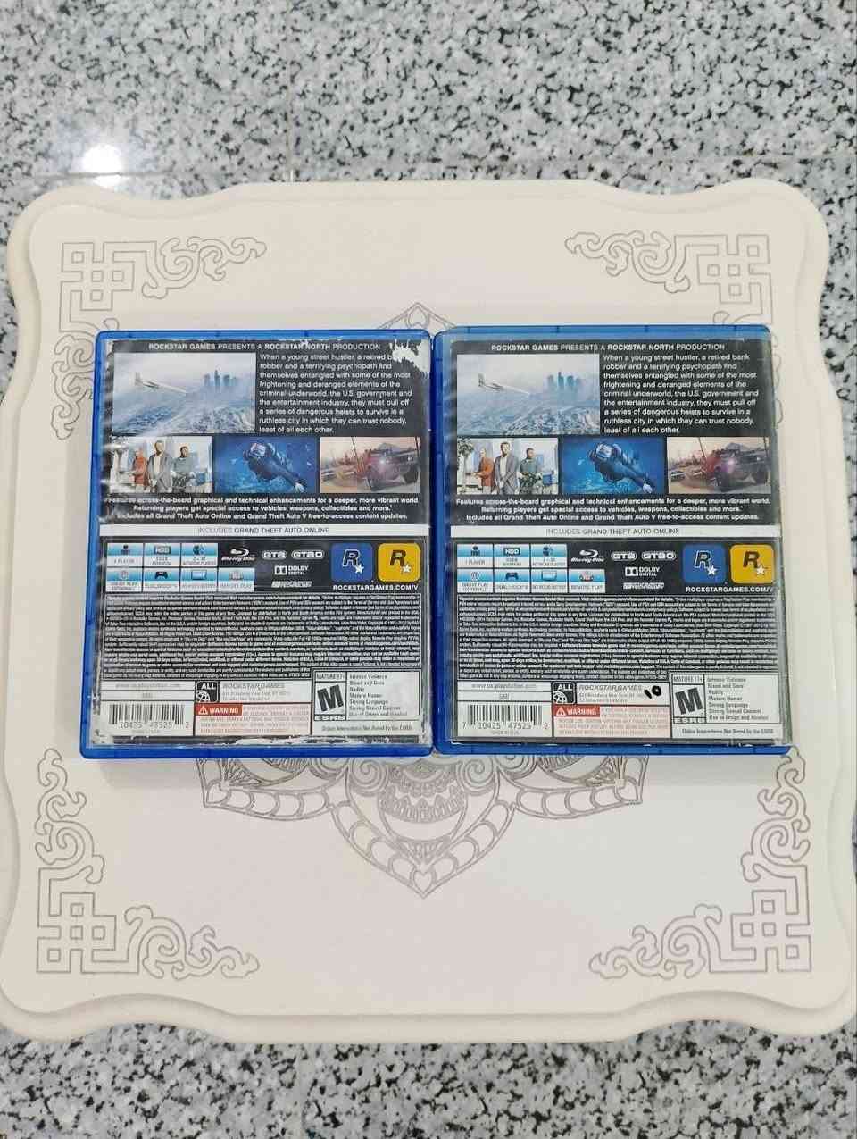 قرصين GTA5 للبليستيشن 4 مستعملات للبيع بسعر 30 الف دينار شرط يكون موقعك بالنجف وماكو توصيل، للتواصل: واتساب ***********
