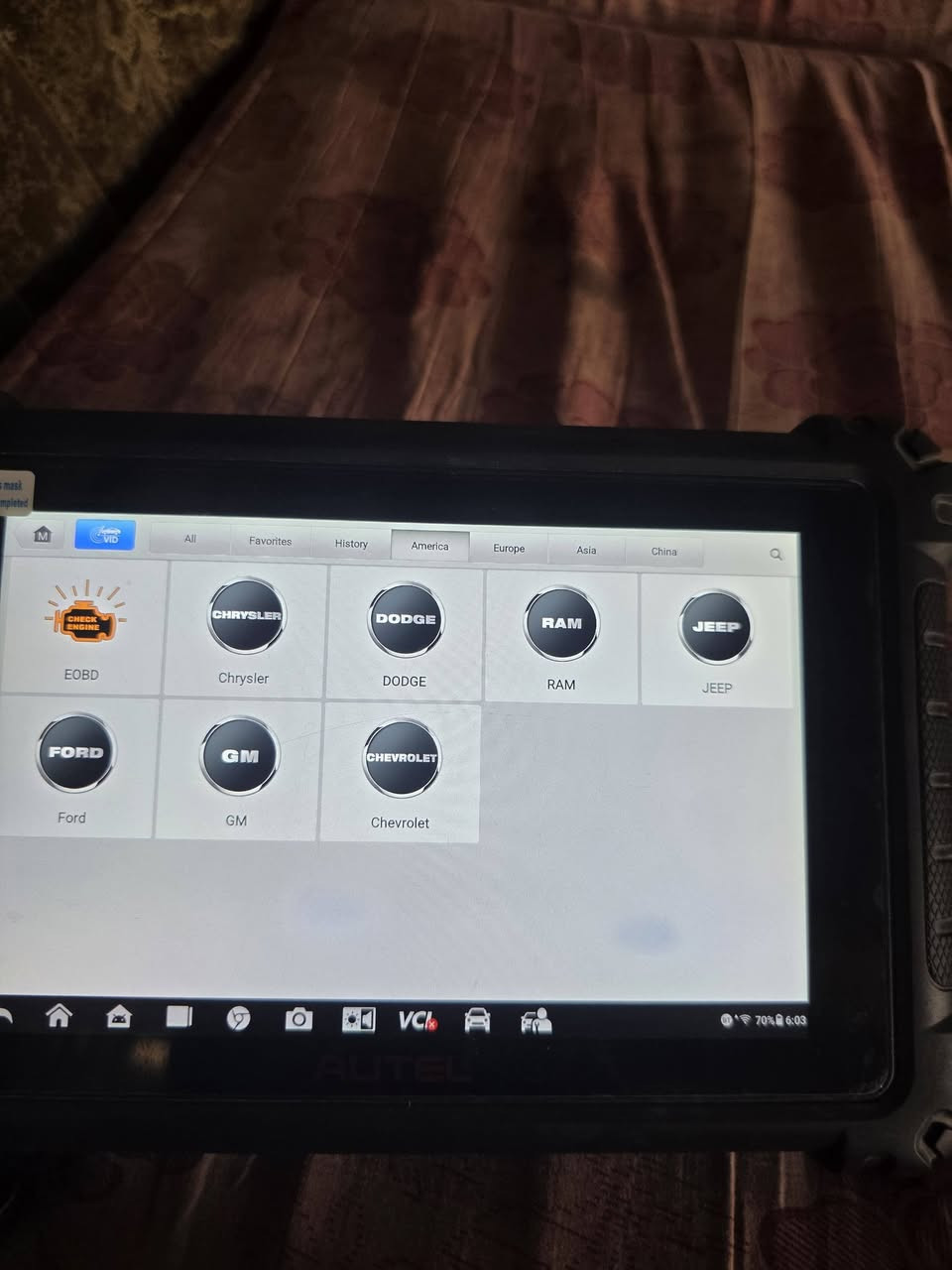 اوتيل ماكسيس 906 برو (Autel MaxiSys MS906 Pro) للبيع

ينتهي التحديث يوم 15/10/2026
الجهاز شغال ومابي اي شي فقط صار بي نقطتين بالشاشة مثل ما واضح بالصور الجهاز مسجل بأسمي وايميل خاص سعر البيع 800$ قفل مكاني النجف 
تفاصيل أكثر 
***********
