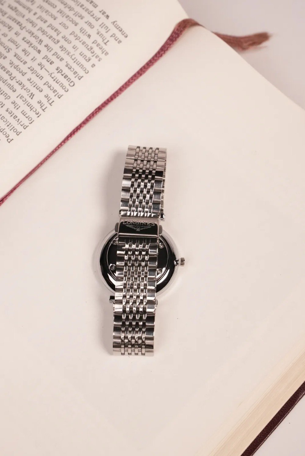 LONGINES • مينا أزرق • سوار ستانلس ستيل