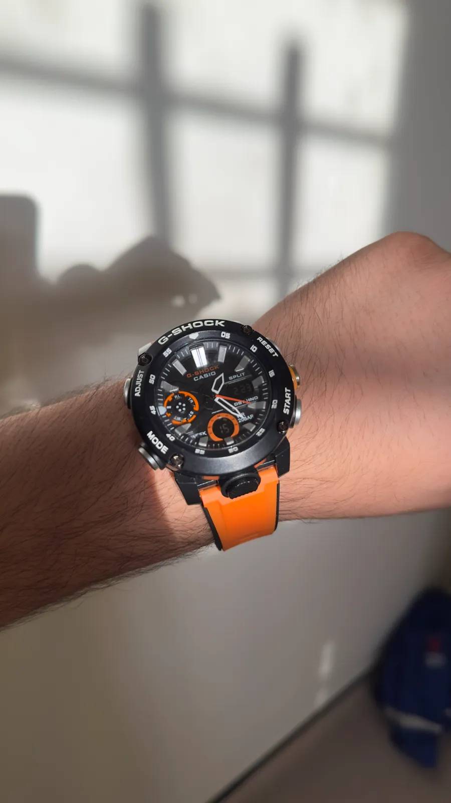 G-SHOCK كاسيو • أسود برتقالي • رجالي رياضي
