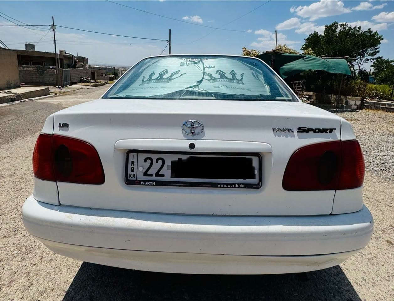 تويتا كورلا  موديل 2000 وضع البلاد 
سياره جاهزه من كلشي وما ناقصه شي 
محرك 1800 كير ومحرك مكفولات 
 اربع تواير جديد شا دهن سنويه جديد لحد 2029
كير تو ما تيك شرط الوكا له و تحويل 
تبريد شرط  سياره ع وضع البلاد 
 بي ضرر هذا جا ملغ بدون دواخل 
مكان السياره اربيل 
رقم صاحب السياره 
 *********** 
***********

السعر :: اطلبه بالتعليقات يصلك خاص 📩
. 
.

