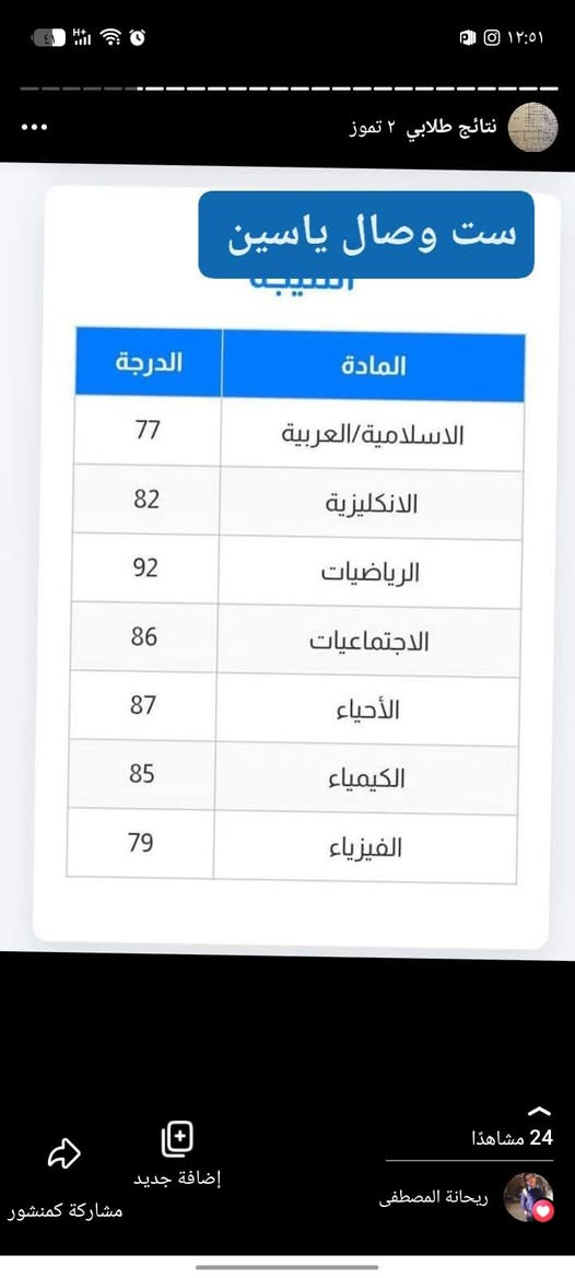 📚 تدريس خصوصي 
تدريس خصوصي لمواد الفيزياء والكيمياء والرياضيات و انگليزي و عربي و اجتماعيات و تاريخ و اقتصاد و جميع المواد 
بأسعار  مناسبة للجميع 🌷
ويوجد تدريس الكتروني 🌸
✨ شرح مبسّط ومتابعة مستمرة
🎯 الهدف: النجاح والتفوق
📍 العنوان: علي الصالح– فرع المركز
📞 للاستفسار: ***********
🎒نظام حقائب
