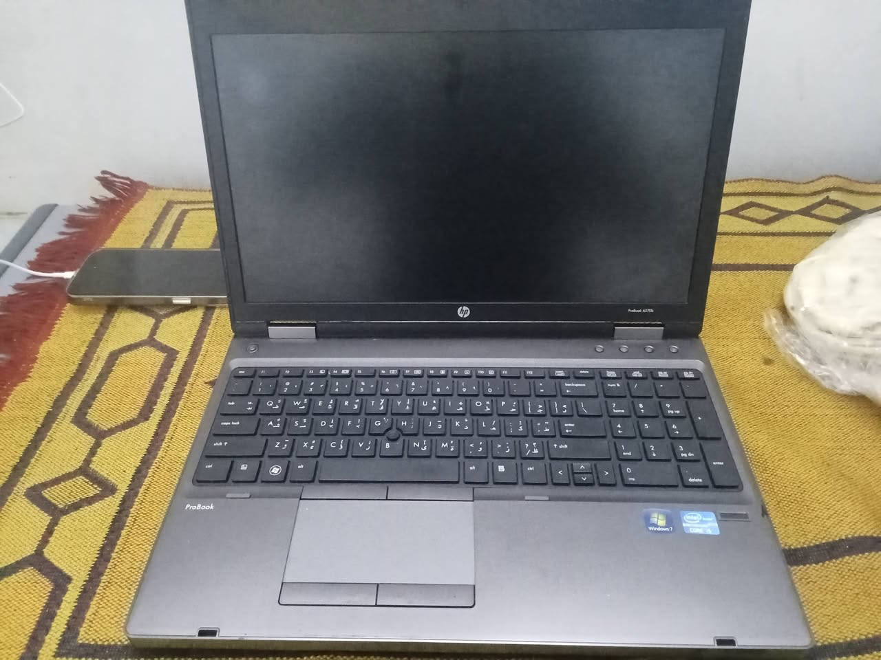 لابتوب hp 
ويندوز 7
برو بوك
معالج كور اي فايف 
يجي وياه شاحنة وماوس 
السعر 145 الف 
رقم الواتساب ***********
تجي بنفسك تفحص الابتوب 
والابتوب تكدر تتصفح بي ويتحمل مساحه وبنفس الوكت للدراسه وموجده بي العاب 
العنوان بغداد مدينة الصدر
