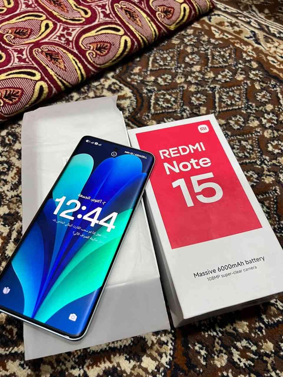 السلام عليكم
ريدمي نوت 15 برو 5G
جهاز لوك جديد ما مستخدم غير 3 ايام 
جهاز نظيف حيل الله يشهد ذاكره 256 
وعشوائيه 8 جهاز بعده بحالت الوكاله اريد ابيعه 
او اروس بايباد 11 برو  سعره الجديد معرف الله يشهد اخذته ب500 وهسه اريد ابيعه ب375 جهاز مكفول اذا بي شخط مرجوع جهاز نضافته تعوج هاذه رقمي اتصل واني خادمك ***********
